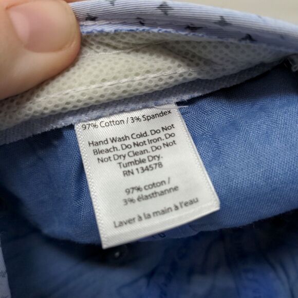 Vineyard Vines Men's Slideback Hat Blue Embroidered Whale Logo Cotton Blend - Picture 8 of 8